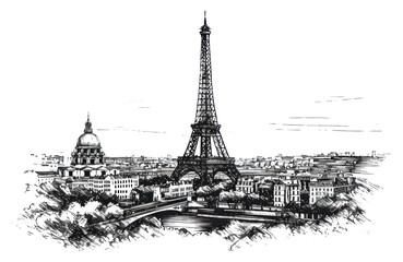 PNG  Drawing architecture building sketch.