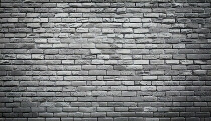 Gray brick wall texture; background with copy space urban building concept