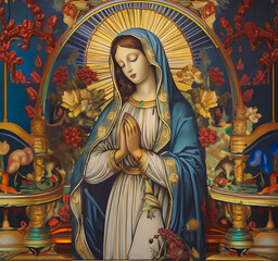 Blessed Mary Praying