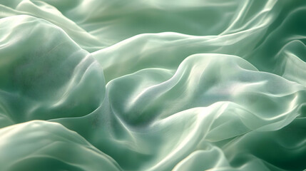 Obraz premium Abstract Green Fabric Texture - Woven Fabric Pattern