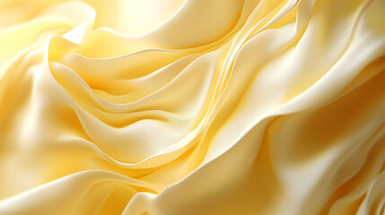 Obraz premium Abstract Background - Pale Yellow Silk Drape