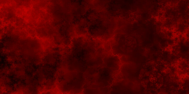 Red smoke in dark background. Bloody red grunge texture scratched background. Scarlet red thunder texture in a dark background. Red powder explosion cloud texture on black. 