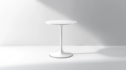 Blank White Cocktail Table Mockup for Trade Show Promotional Display. AI generated illustration