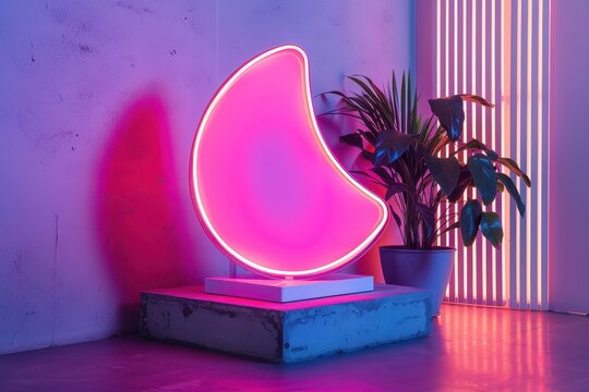 Modern bar interior featuring neon signage, stylish stools, and colorful decor in an upbeat and inviting space perfect for social gatherings or nightlife