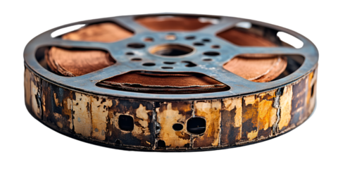 Close-Up of a Shiny Metal Reel