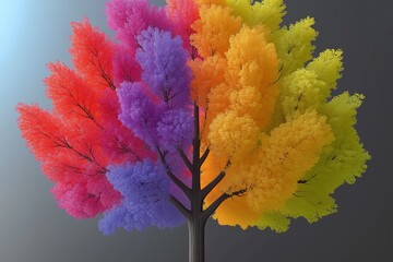 Colorful trees