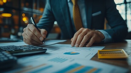 Business Accountant People Doing Tax Audit And Accounting, Generative AI