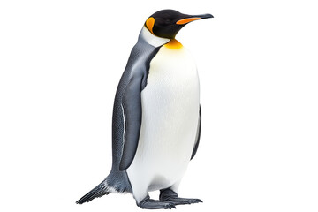 Fototapeta premium Standing full-length penguin on transparent background