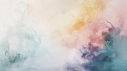 Pastel Dreams Abstract Artwork with Soft Brushstrokes and Harmonious Colors