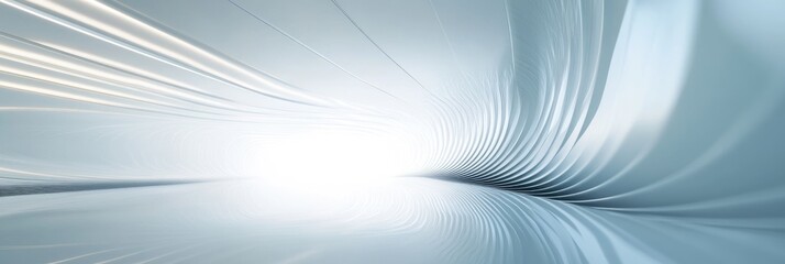 Abstract Horizon: Fractal Light Lines in Futuristic Graphic Design