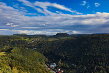 Sächsische Schweiz, Blick von der Festung Königsstein, Landkreis Sächsische...