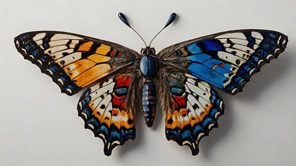 Closeup Of A Butterfly Serene Capturing Cemetery Mirroring Beauty Background