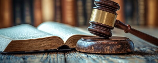 Wooden Gavel And Soundboard On Consumer Protection Law Book, Generative AI