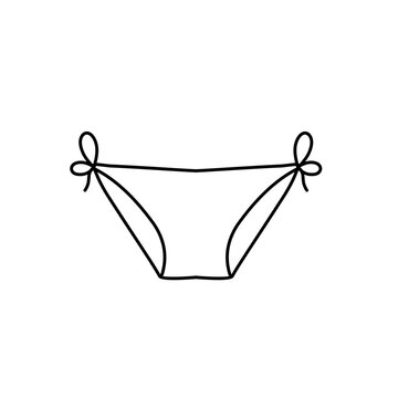 recommend clip art: outline of women's panties