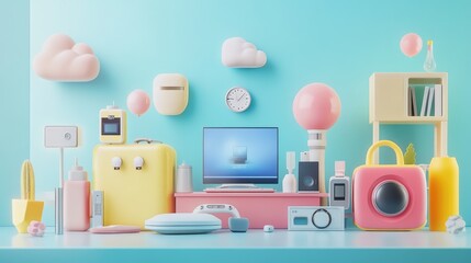 Obraz premium Mega Sale on Electronics. AI generated illustration.