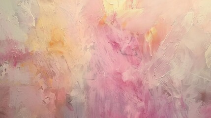 Pastel Dreams Ethereal Abstract Painting with Soft Blended Brushstrokes and Gentle Hues Artistic Background for Design Projects