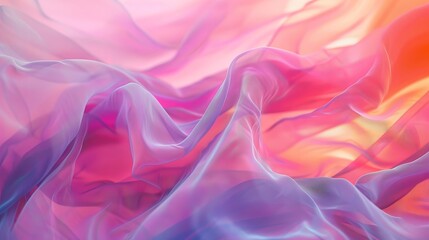Obraz premium Pastel Dreams Mesmerizing Abstract Artwork with Soft Transitions and Elegant Lines