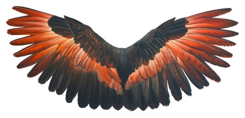 Obraz premium PNG Crow wings bird vulture feather.