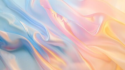 Obraz premium Pastel Dreams CloseUp Gradient of Soft Pink Blue and Yellow Tones Abstract Background for Design Projects