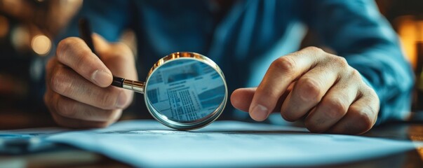 Business Auditor Using Magnifying Glass, Generative AI