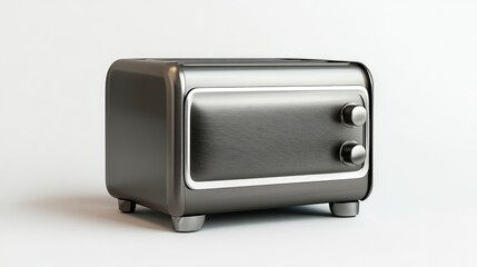 Toaster Oven Isolated. AI generated illustration.