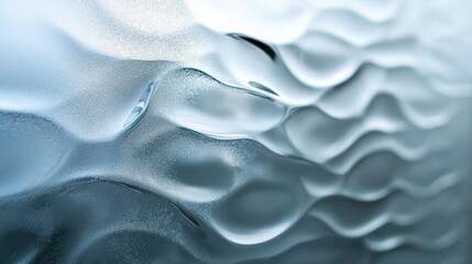 Obraz premium Smooth frosted glass with subtle wave-like