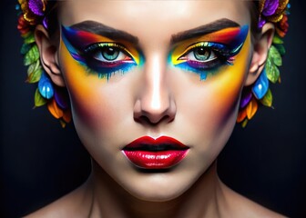 Detailed Makeup Face Charts for Professional Beauty Artists and Cosmetic Design Inspiration