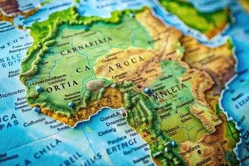 Detailed Map of Africa Highlighting the Geographic Location of Cote d'Ivoire for Educational Use