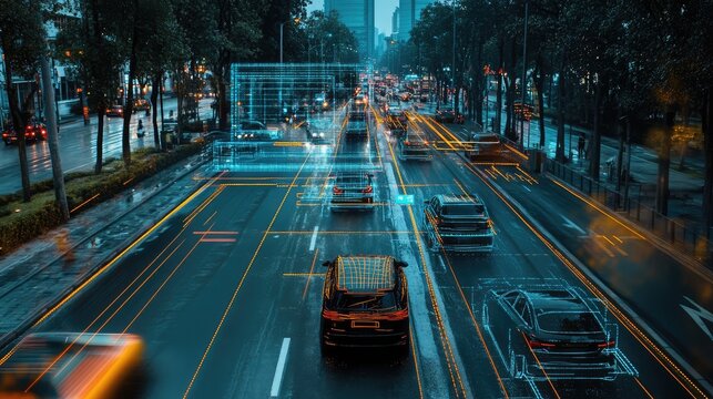 Smart LPR camera solutions featuring advanced license plate recognition technology, used in security, traffic monitoring, and intelligent surveillance systems. AI generated illustration.