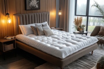 Mattress Memory Foam Bed Topper, Generative AI