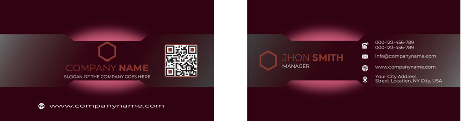 Corporate Business Card -Red