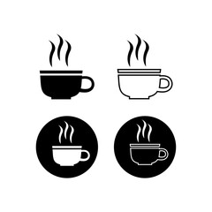coffee cup icon vector