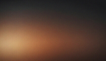 Abstract background glowing abstract grainy circle shape on backdrop Black, Brown. Modern gradient design banner with bold texture accents