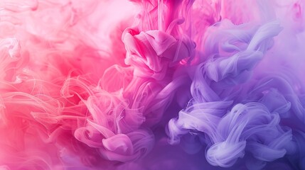 Enchanting Elegance HighResolution Abstract Pink and Purple Ink in Water Stock Image for Stunning Designs