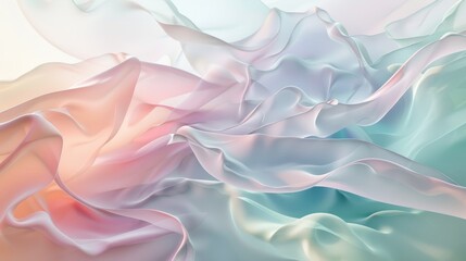 Obraz premium Pastel Dreams HighResolution Abstract Art with Soft Flowing Lines and Serene Tones