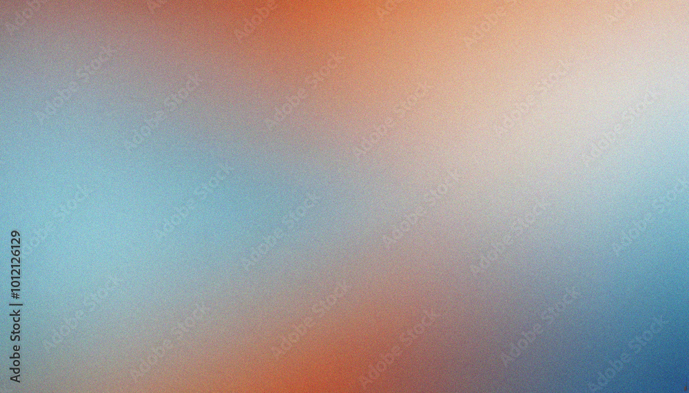 Poster abstract web banner design copper, powder blue. dynamic gradient backdrop with sleek flowing grainy 