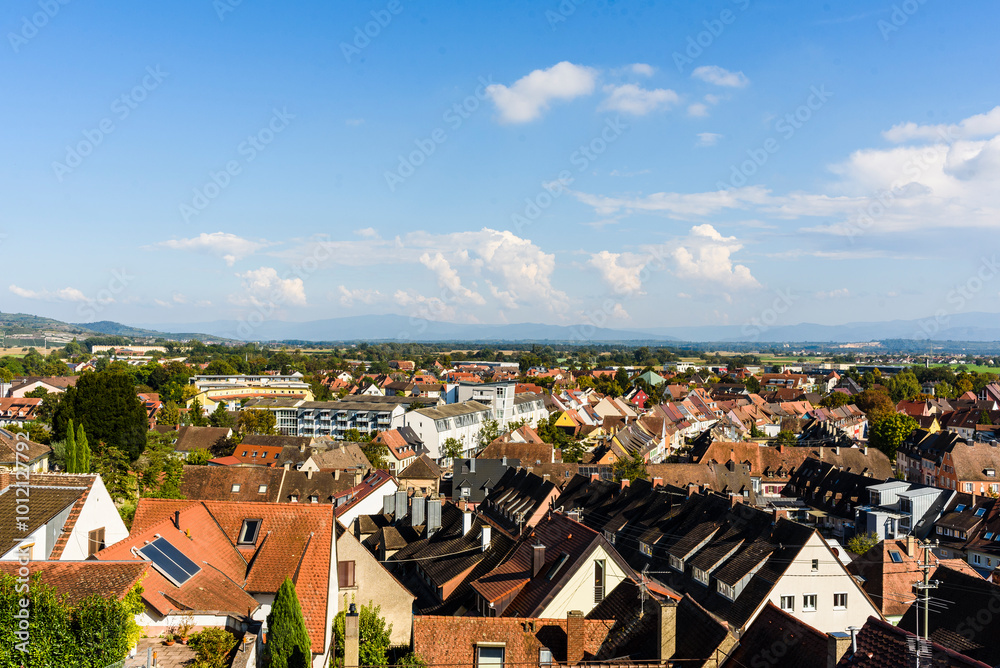 Wall mural view of the city