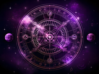 Abstract mystic astrology dark background	