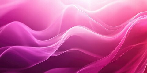 Obraz premium Elegant Gradient Waves. Abstract Design in Vibrant Magenta Purple Tones
