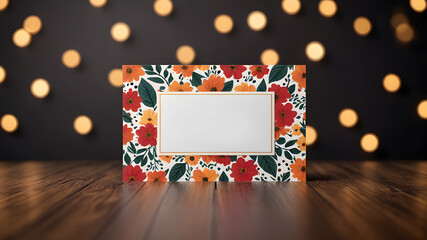 Template frame design for greeting card. Invitation card template suitable for wedding, greeting, banner, cover. invitation card template design.