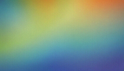 Obraz premium Blue, Green, Orange Abstract color gradient banner grainy texture background noise texture blurred colors poster backdrop header design. Colorful wave header featuring smooth flowing texture effects