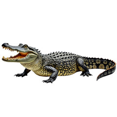 Fototapeta premium crocodile ,isolated on white background , transparent png image