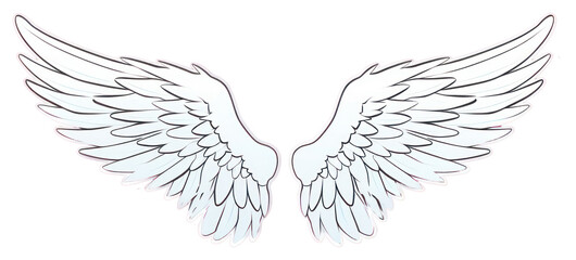 Obraz premium PNG Angel wings creativity archangel pattern.