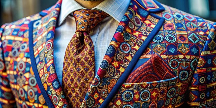 Elegant and Modern Sute Design Showcasing Traditional Patterns in a Contemporary Style