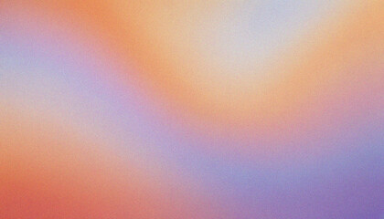 Burnt Orange, Warm Beige, Lavender Blush, Powder Blue abstract neon lights background. Smooth gradient header featuring elegant grainy gradient textures