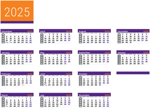 2025 Sailors Calender