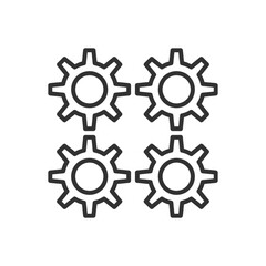Settings And Gear Icon Sign Symbol