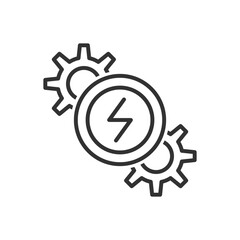 Electric Power Icon Sign Symbol