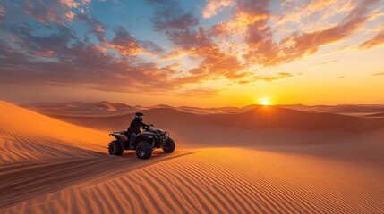 Fototapeta premium Off-Road Safari in the Empty Quarter -- AI Generated