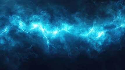 Fototapeta premium Realistic Thunder Light and Smoke Cloud Frame -- AI Generated